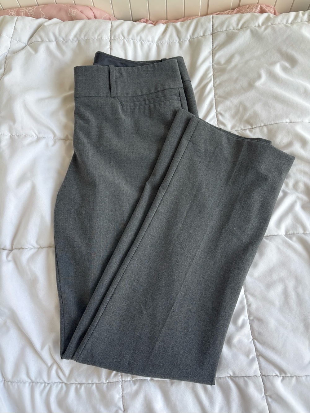 The Limited Drew Fit Bootcut Dress Pants Heather Gray Womens Size 6R Career